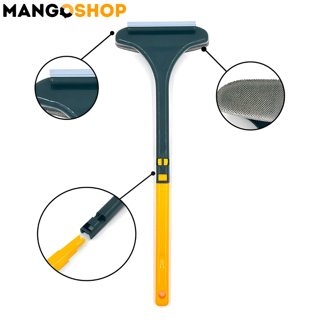 2u1 Teleskopska četka za brisanje prozora i čišćenje mrežice sa strugačem - 46cm
