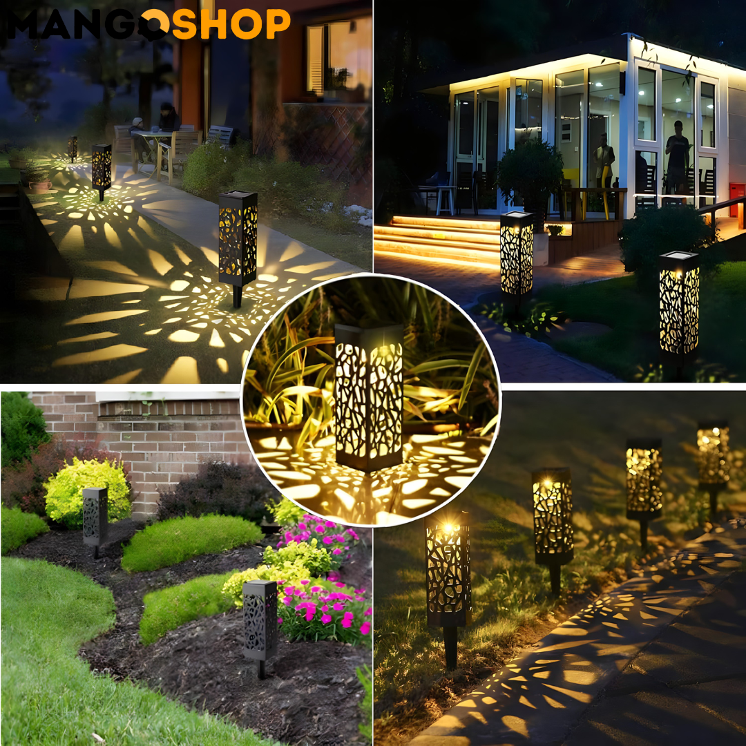 Baštenske solarne lampe sa senzorom 2 komada