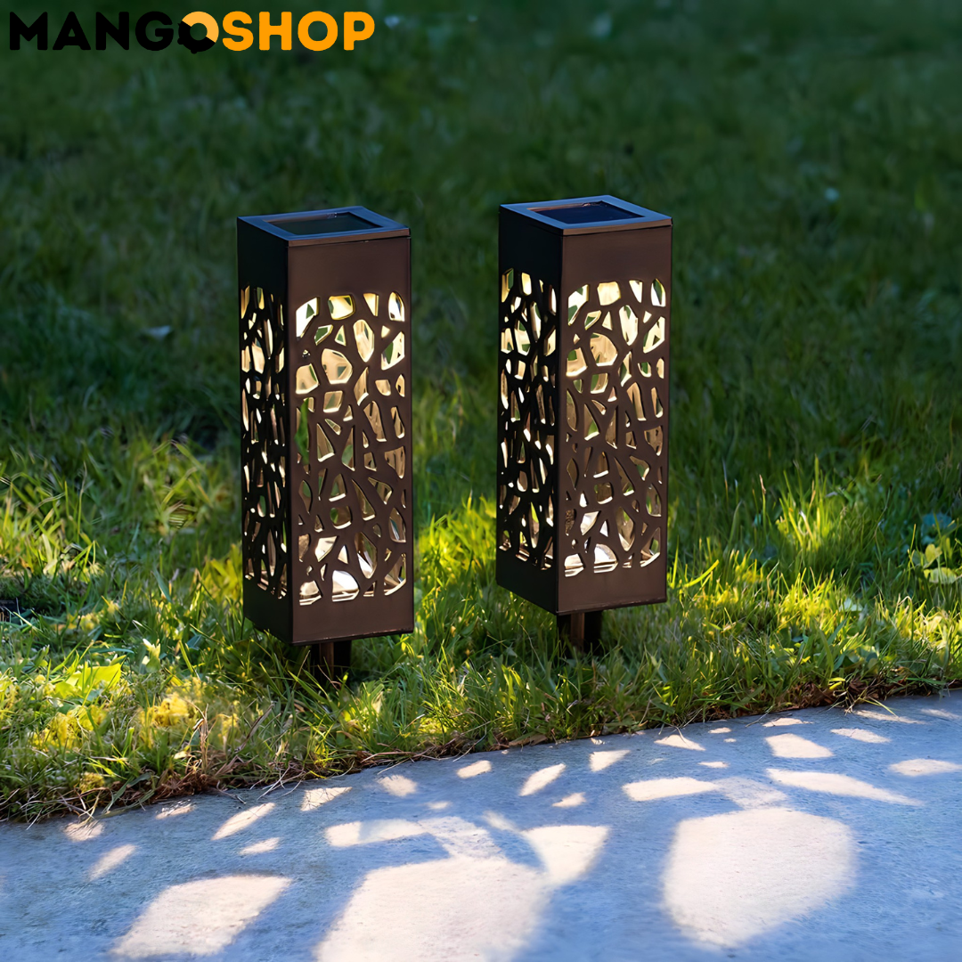 Baštenske solarne lampe sa senzorom 2 komada