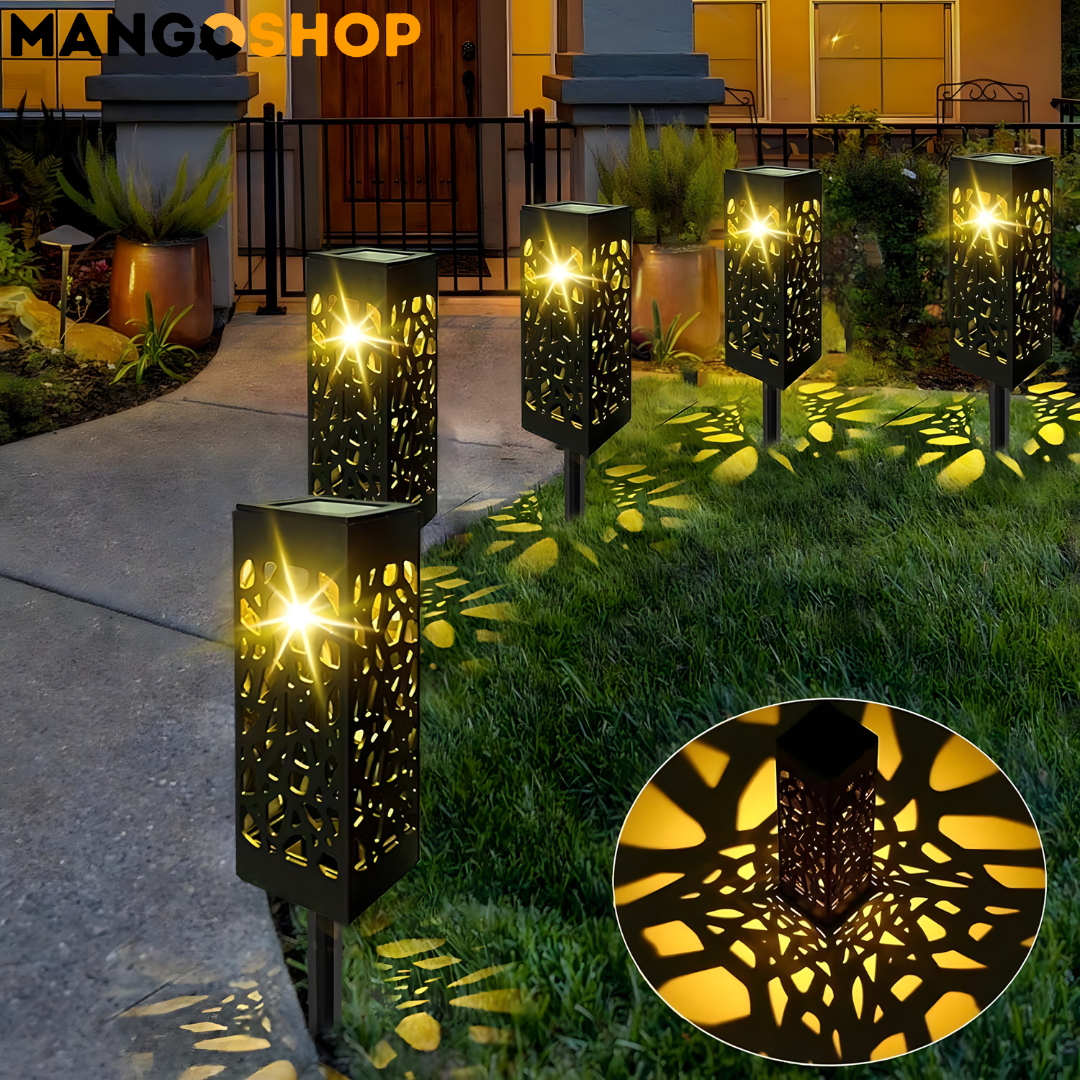 Baštenske solarne lampe sa senzorom 2 komada