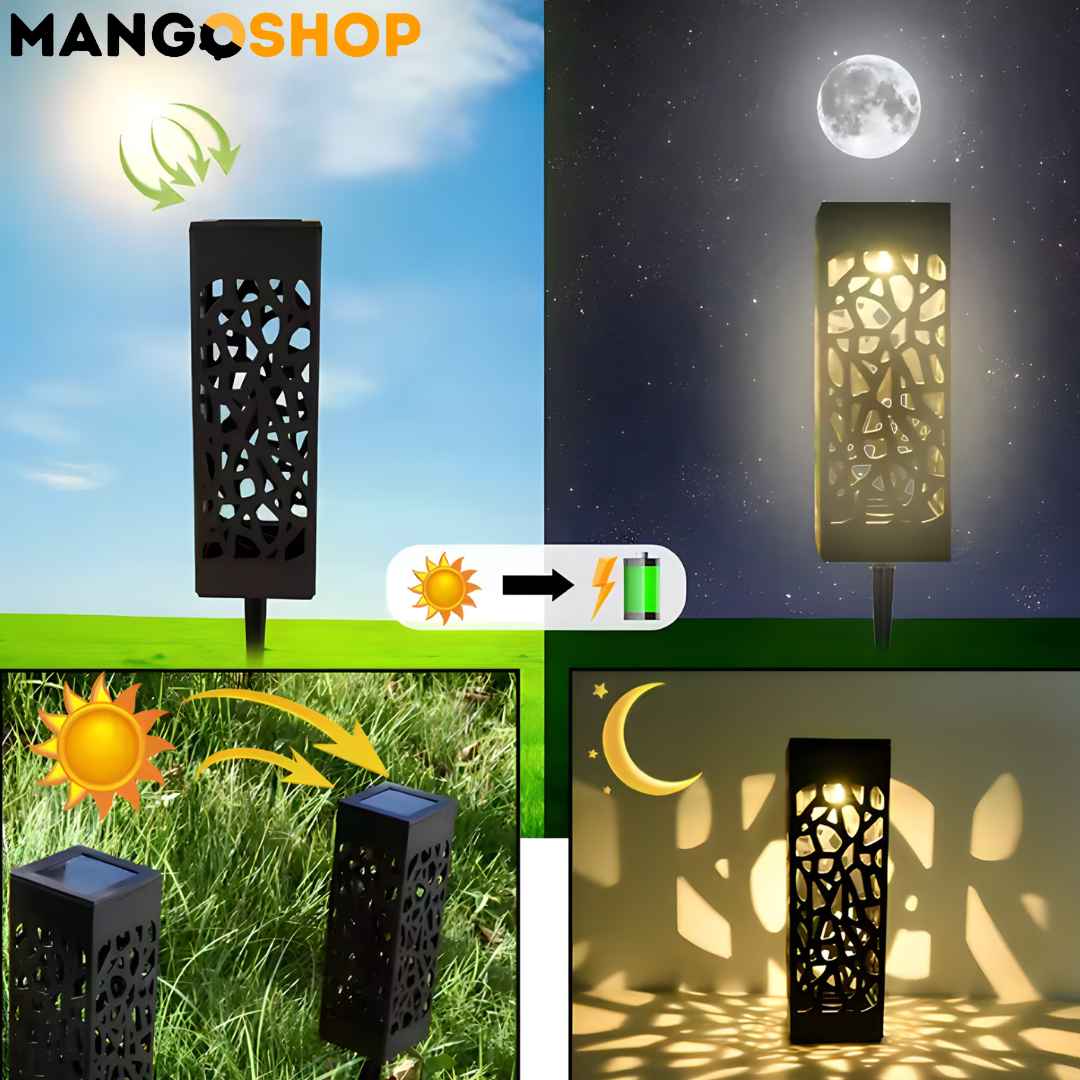 Baštenske solarne lampe sa senzorom 2 komada