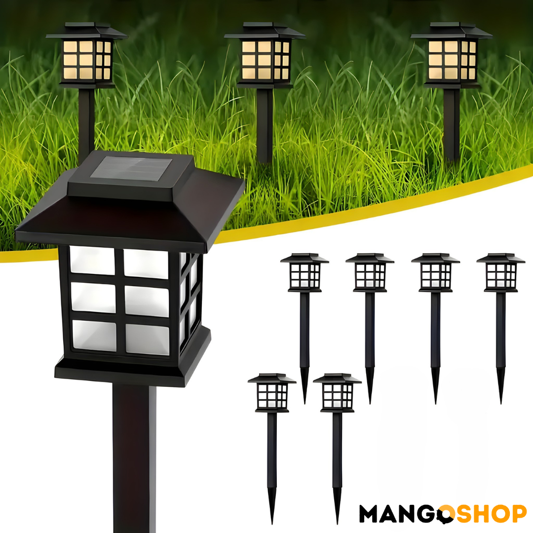 Baštenske solarne lampe sa senzorom 6 komada