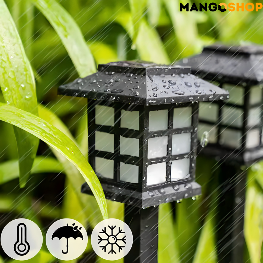 Baštenske solarne lampe sa senzorom 6 komada