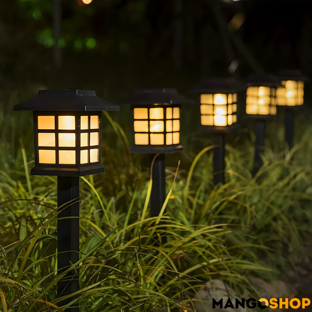 Baštenske solarne lampe sa senzorom 6 komada