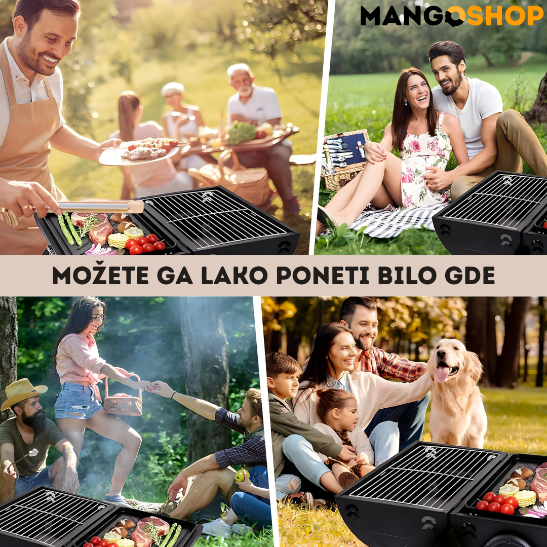 Prenosivi roštilj na ugalj