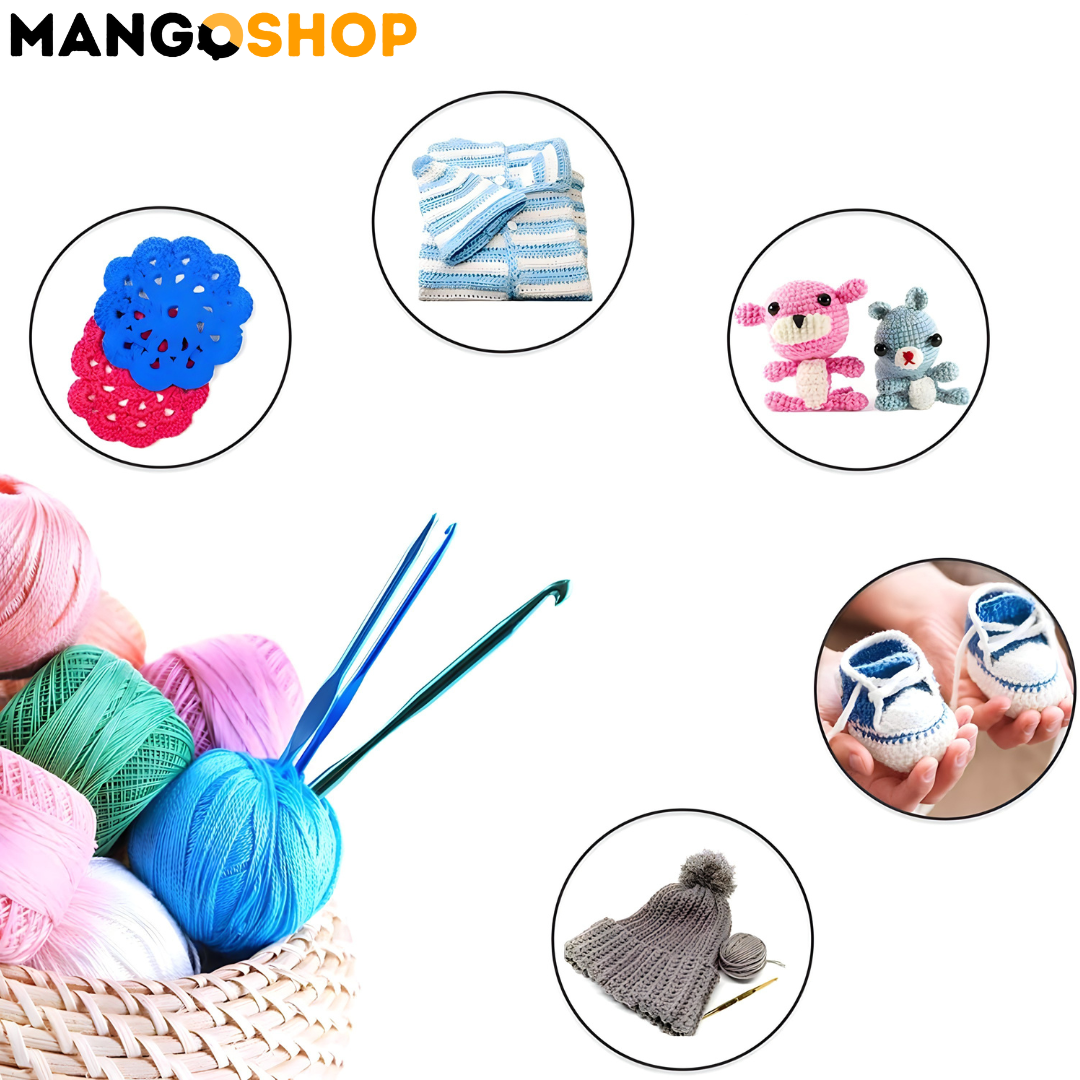 Profesionalni set za heklanje – Komplet od 50 delova za pletenje i ručne radove