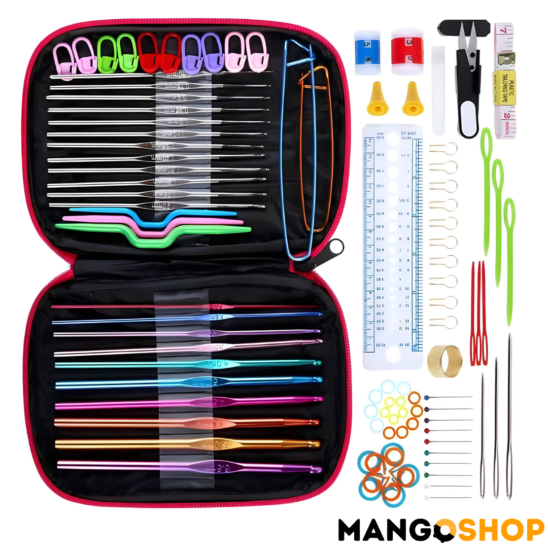 Profesionalni set za heklanje – Komplet od 50 delova za pletenje i ručne radove